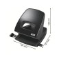 Taladrador petrus 85 recycle negro capacidad 25 hojas