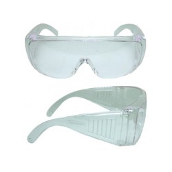 10 Unidades - Gafas deltaplus de proteccion policarbonato patillas extraplanas compatibles con gafas de visión y cascos