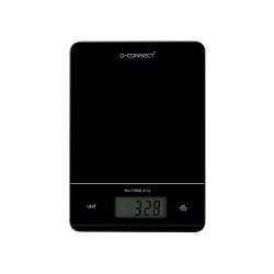 Bascula precision q-connect digital con pantalla lcd precision 1 g capacidad de 5 g a 15 kg 240x170x17,5 mm