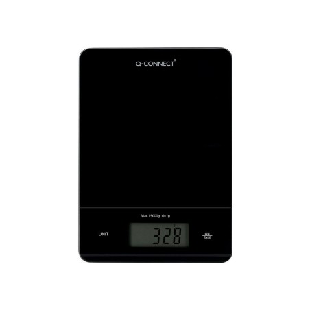 Bascula precision q-connect digital con pantalla lcd precision 1 g capacidad de 5 g a 15 kg 240x170x17,5 mm