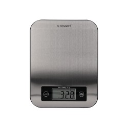 Bascula precision q-connect digital con pantalla lcd precision 1 g capacidad de 5 g a 10 kg 215x165x16 mm
