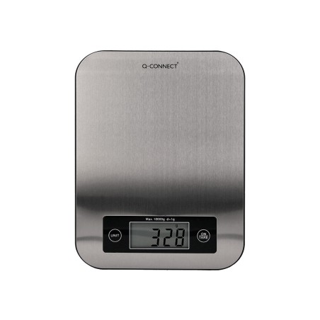 Bascula precision q-connect digital con pantalla lcd precision 1 g capacidad de 5 g a 10 kg 215x165x16 mm