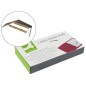 Encuadernador fastener q-connect dorado caja de 100 unidades