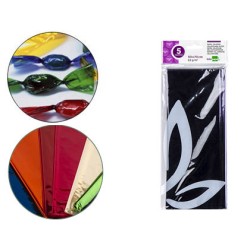 Papel celofan liderpapel 50x70 cm 22 g bolsa de 5 hojas violeta