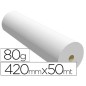 Papel reprografia para plotter 420mmx50mt 80 g impresion ink-jet