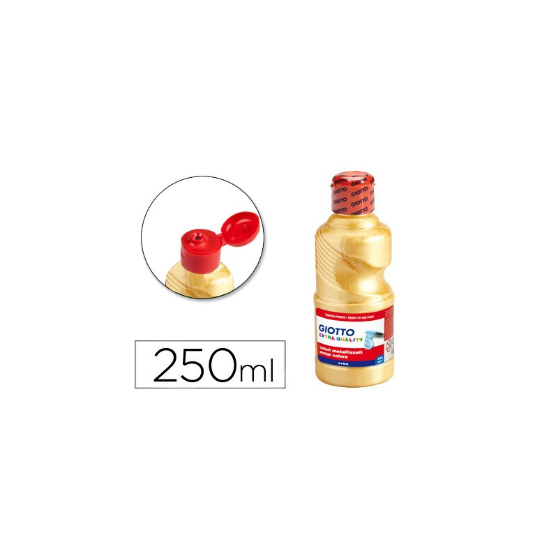 Tempera liquida giotto escolar 250 ml metalizada oro