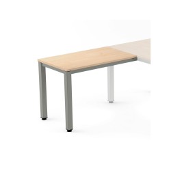 Ala para mesa rocada serie executive 60x100 cm derecha o izquierda acabado gris/haya