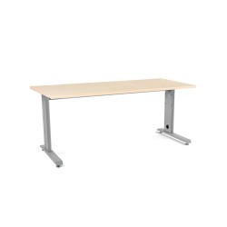 Mesa de oficina rocada metal 2003ac01 gris/haya 180x80 cm