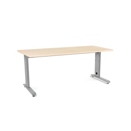 Mesa de oficina rocada metal 2003ac01 gris/haya 180x80 cm
