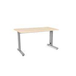 Mesa de oficina rocada metal 2001ac01 gris/haya 140x80 cm