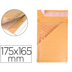 Sobre burbujas crema q-connect cd 175 x 165 mm caja de 100