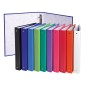 20 Unidades - Carpeta de 4 anillas 30mm redondas exacompta a4 carton forrado colores surtidos