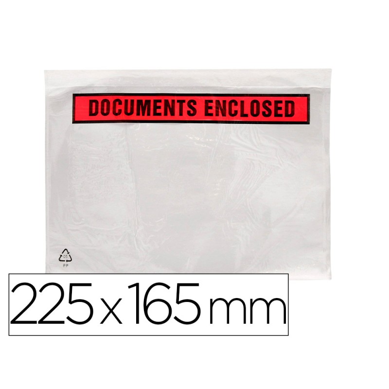 Sobre autoadhesivo q-connect portadocumentos 225x165 mm sin ventana paquete de 100 unidades Sobre autoadhesivo q-connect portadocumentos 225x165 mm sin ventana paquete de 100 unidades
