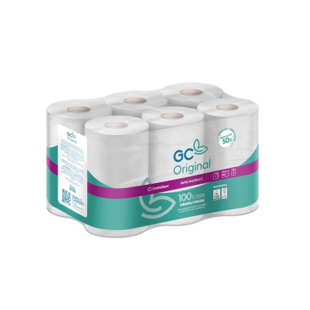 Papel higienico gc 2 capas paquete de 12 rollos