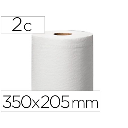 Papel secamanos central 2 capas para dispensador m2 rollo de 150,2 m