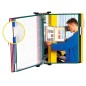 Portacatalogo de pared tarifold metal con 1o fundas a3 pvc con pivotes metalicos marco colores surtidos