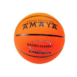 Balon amaya de basket caucho naranja n 6