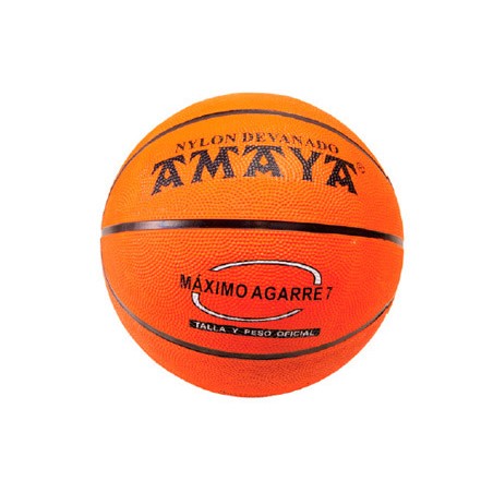 Balon amaya de basket caucho naranja n 6