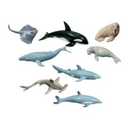 Juego miniland animales marinos 8 figuras