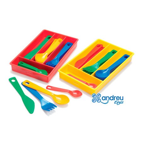 Juego dantory cuberteria 4 servicios 17 piezas 11,5x18,5x2,5 cm
