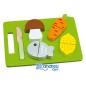 Juego andreutoys bandeja alimentos para cortar 21,4x15x3 cm Juego andreutoys bandeja alimentos para cortar 21,4x15x3 cm