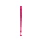 Flauta hohner 9508 color rosa funda verde y transparente