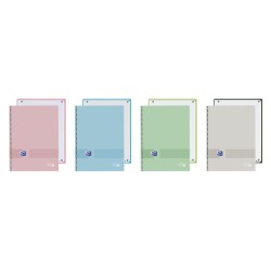 Cuaderno espiral oxford europeanbook 1 you tapa extradura din a4+ 80 hojas cuadro 5 mm color pastel