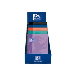 Cuaderno espiral oxford europeanbook 1 school tapa plastico din a4+ 80h cuadro 5 mm exp. sobremesa 25 unidades