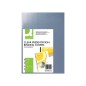 Tapa de encuadernacion q-connect pvc din a4 incolora 200 mc paquete de 100 unidades