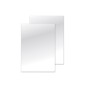 Tapa de encuadernacion q-connect pvc din a4 incolora 200 mc paquete de 100 unidades