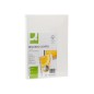 Tapa de encuadernacion q-connect carton din a4 blanco simil piel caja de 100 unidades