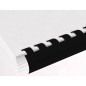 Canutillo q-connect redondo 14 mm plastico negro capacidad 130 hojas caja de 100 unidades