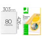 Bolsa de plastificar q-connect 303 x 426 mm 80 mc din a3 mate caja de 100 unidades