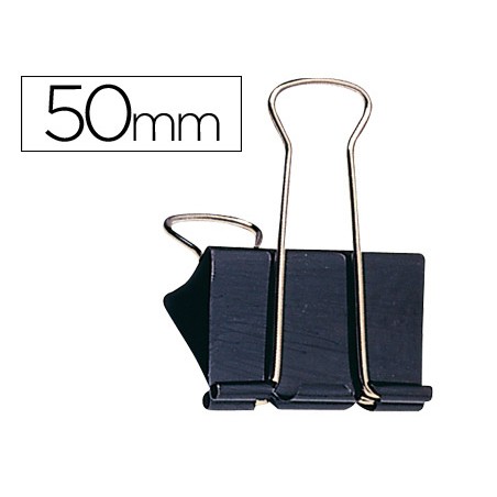 Pinza metalica q-connect reversible n.5 51 mm caja de 10 unidades
