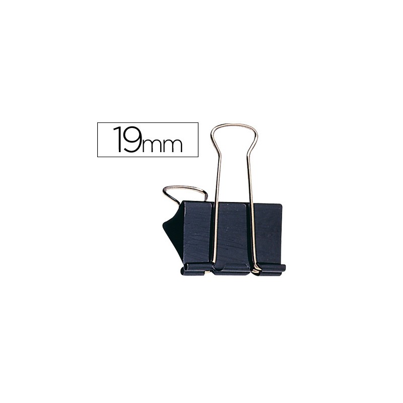 Pinza metalica q-connect reversible n.1 19 mm caja de 10 unidades