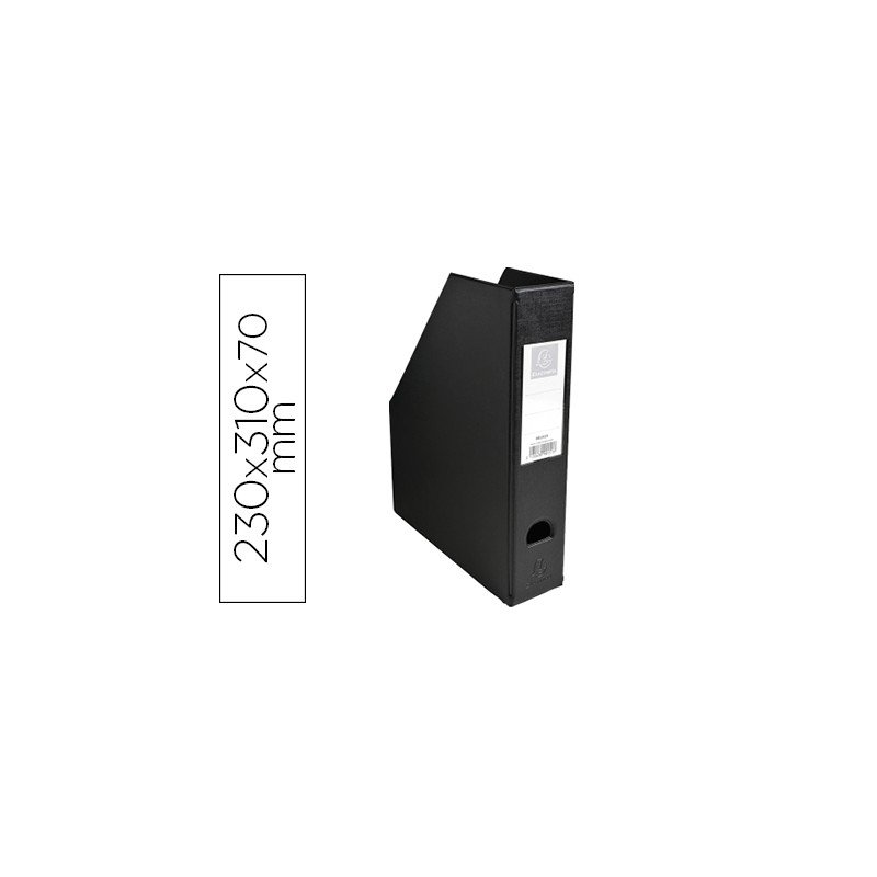 Revistero exacompta pvc lomo 70 mm color negro 230x310x70 mm Revistero exacompta pvc lomo 70 mm color negro 230x310x70 mm