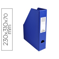 Revistero exacompta pvc lomo 70 mm color azul 230x310x70 mm