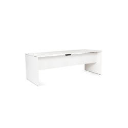 Mesa oficina rocada serie work 200x80 cm acabado aw04 blanco/blanco
