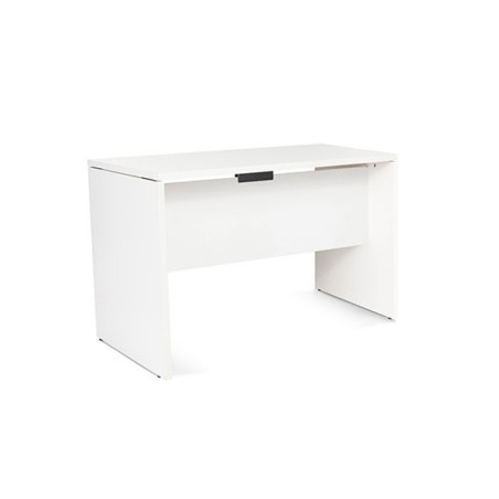 Mesa oficina rocada serie work 120x60 cm acabado aw04 blanco/blanco
