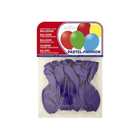 Globo 100% latex biodegradable pastel lila bolsa de 20 unidades