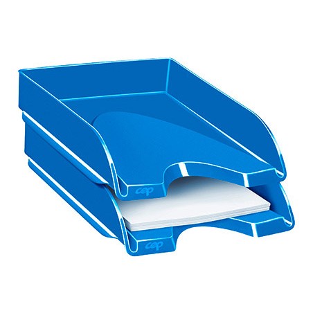 Bandeja sobremesa cep plastico azul 257x348x66 mm