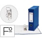 Modulo pardo 1 archivador de palanca folio 2 anillas 70 mm azul 350x100x290 mm