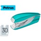 Grapadora petrus mod 635 petrus wow turquesa metalizada capacidad 30 hojas