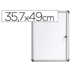 Vitrina de anuncios bi-office fondo magnetico extraplana de interior 357x490 mm