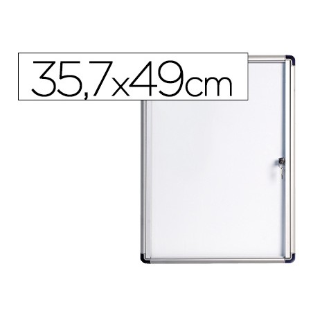 Vitrina de anuncios bi-office fondo magnetico extraplana de interior 357x490 mm