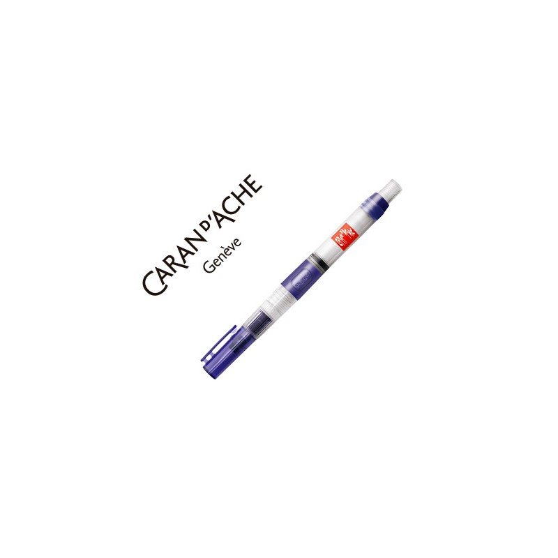 Pincel caran d'ache con deposito de agua regulable cuerpo enroscable y capuchon con clip