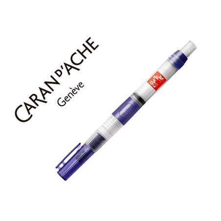 Pincel caran d'ache con deposito de agua regulable cuerpo enroscable y capuchon con clip