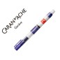 Pincel caran d'ache con deposito de agua regulable cuerpo enroscable y capuchon con clip