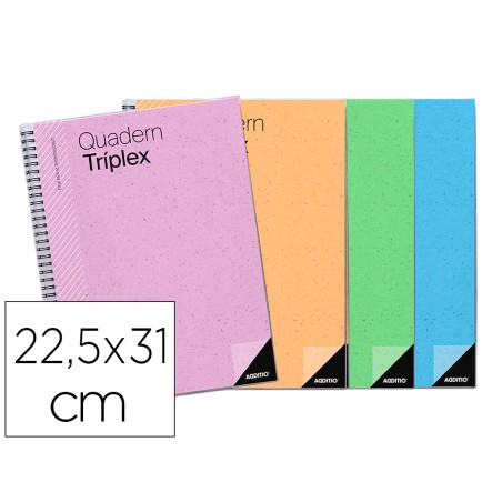 Cuaderno triplex catalan additio evaluacion continua plan semanal tutorias 6 fundastransparentes 225x310 mm