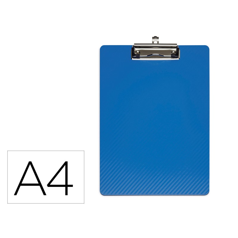 Portanotas maul flexx din a4 polipropileno con pinza color azul